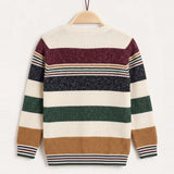 Striped sweater - black