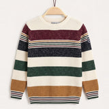 Striped sweater - black