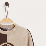 Split sweater - brown