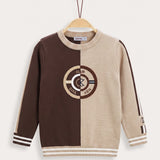 Split sweater - brown