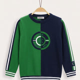 Divided Sweater - Green
