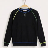 Colorful Phosphor Sweater - Black-small art