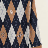 Argyle sweater - brown