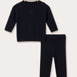 Baby Boys Knit Set - Black