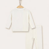 Knitted Baby Boy Set - Beige