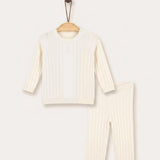 Knitted Baby Boy Set - Beige