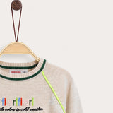 Sweater with specks - beige