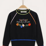 Sweater with pilling - black