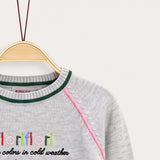 Sweater with Flecks - GRAY