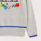 Sweater with Flecks - GRAY