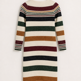 Striped dress - Black