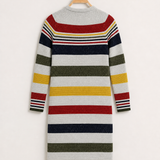 Striped dress - navy