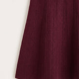 Textured knit skirt - beige