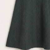 Textured knit skirt - gray
