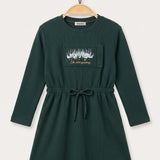 Venice Print Dress - Green