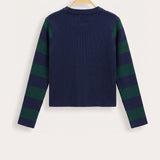 Knitted flower sweater - Jeans