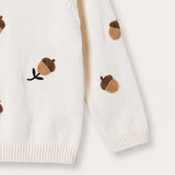 Crochet Tulip Sweater - Beige