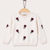 Crochet Tulip Sweater - Red