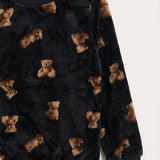 Printed fleece pajamas - bear