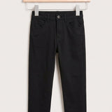Skinny Jersey Pants - Black