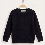 Textured knit - black