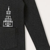 Hoodie with print - grey