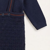 Knitted jumpsuit - Navy