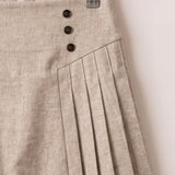 Pleated Skirt - Beige