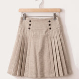 Pleated Skirt - Beige