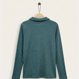 Ribbed collared t-shirt - red