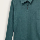 Ribbed collared t-shirt - red