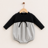 Knit & Woven Overalls - GRAY