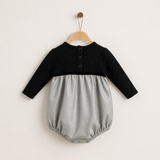 Knit & Woven Overalls - GRAY