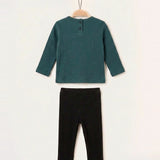 Ribbed Baby Set - Red