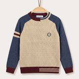Boys' sweater clock - beige