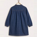 Denim dress - dk. blue