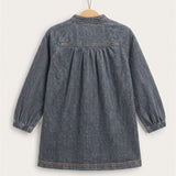 Denim dress - GRAY