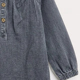 Denim dress - GRAY