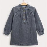 Denim dress - GRAY