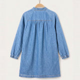 Denim Dress - Blue