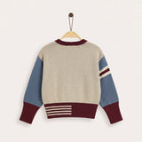 Girls' Batwing Sweater - Just a Matter of Time - Beige