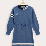 It's A Matter Of Time Knitted Dress - Red