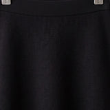 Knit bell skirt - black
