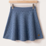 Knit bell skirt - blue