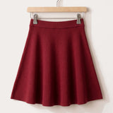 Knitted bell skirt - beige