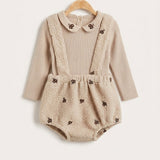 Jacquard knit with boucle bloomers - beige