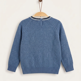 Baby Girls Hot Air Balloon Sweater - Blue