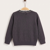 Baby Girls Hot Air Balloon Sweater - Purple