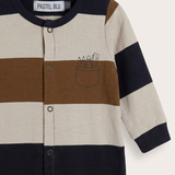Babygro Striped French Terry - Brown