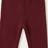Long Knitted Leggings - Beige